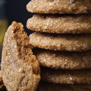 Soft & Chewy Ginger Molasses Cookies