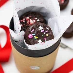 Double Chocolate Ganache Cookie Cups