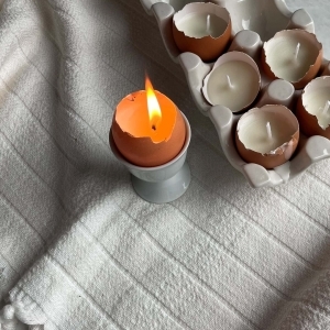 DIY EggShell Candles