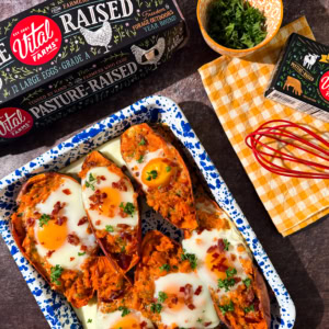 Sweet Potato Breakfast Boats